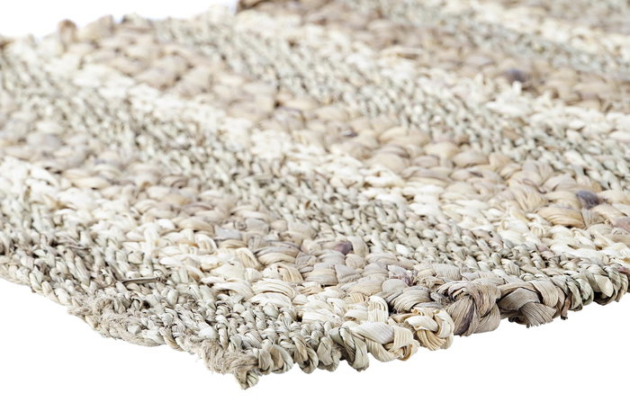 DKD Home Decor Alfombra Balines Beige Marrón, Pack de 4 Unidades, 75 x 45 cm