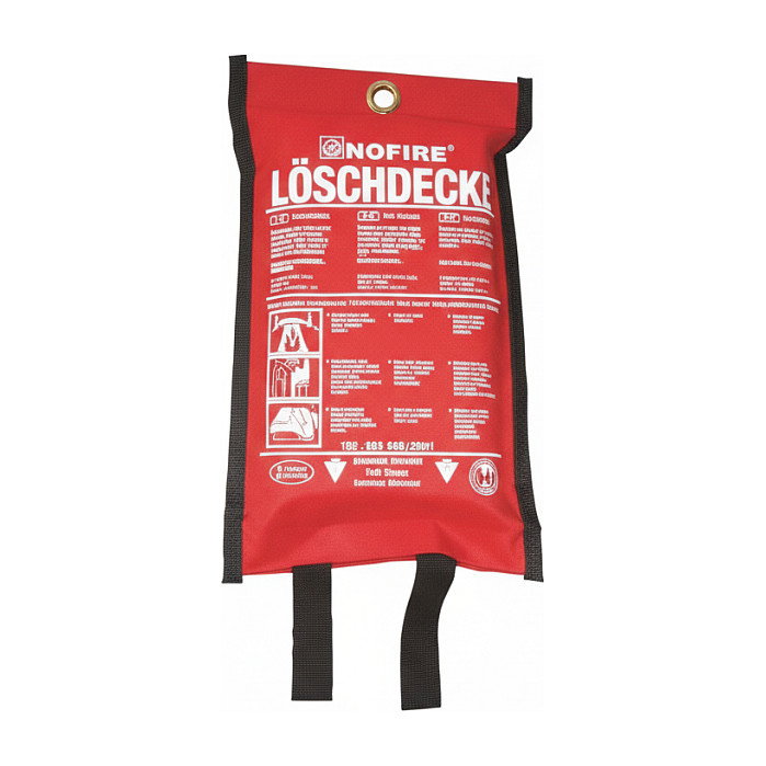 NOFIRE Manta ignífuga Löschdecke NO 120x120 cm POLY, 1 unidad en Polybag