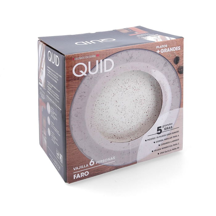 Vajilla Porcelana Faro Quid 18 Piezas - 6 Personas