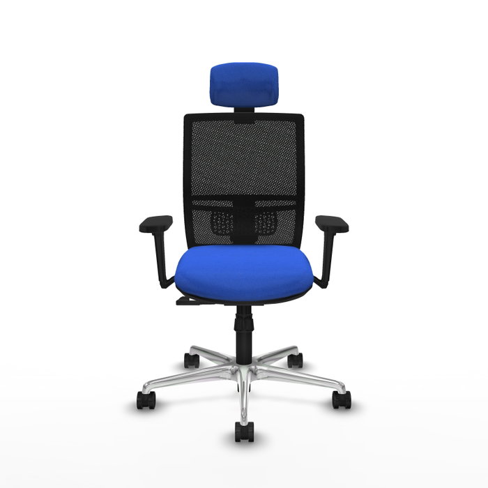 PIQUERAS Y CRESPO Silla de oficina Yunquera con mecanismo Sincro, Azul y Negro PIQUERAS Y CRESPO Silla de oficina Yunquera con mecanismo Sincro, Azul y Negro