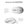 Subblim Curve Ergo Dual Ratón Ergonómico Inalámbrico Blanco