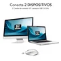 Subblim Curve Ergo Dual Ratón Ergonómico Inalámbrico Blanco