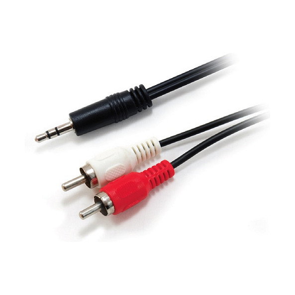 Equip Cable de audio mini jack 3,5 mm macho a 2 RCA macho 2,5 m