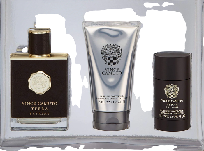 Set Vince Camuto: Terra Extreme, Eau De Toilette, For Men, 100 ml + Terra Extreme, Anti-Perspirant, Deodorant Stick, For Men, 71 g + Terra Extreme, Shower Gel & Shampoo 2-In-1, 150 ml Set Vince Camuto: Terra Extreme, Eau De Toilette, For Men, 100 ml + Terra Extreme, Anti-Perspirant, Deodorant Stick, For Men, 71 g + Terra Extreme, Shower Gel & Shampoo 2-In-1, 150 ml