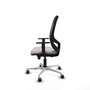 PIQUERAS Y CRESPO Silla de oficina Cilanco con mecanismo Sincro/Traslack, Blanco y Negro