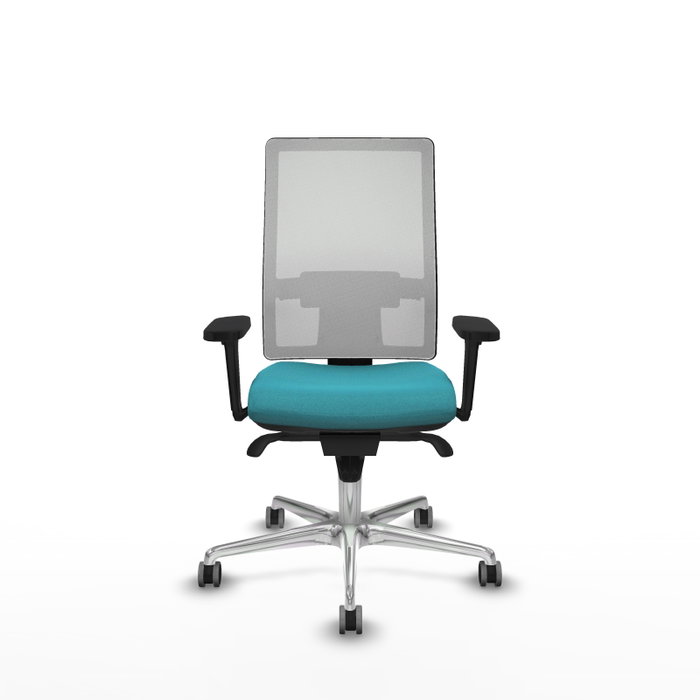 PIQUERAS Y CRESPO Silla de oficina Horna con mecanismo Sincro, Turquesa y Blanco PIQUERAS Y CRESPO Silla de oficina Horna con mecanismo Sincro, Turquesa y Blanco