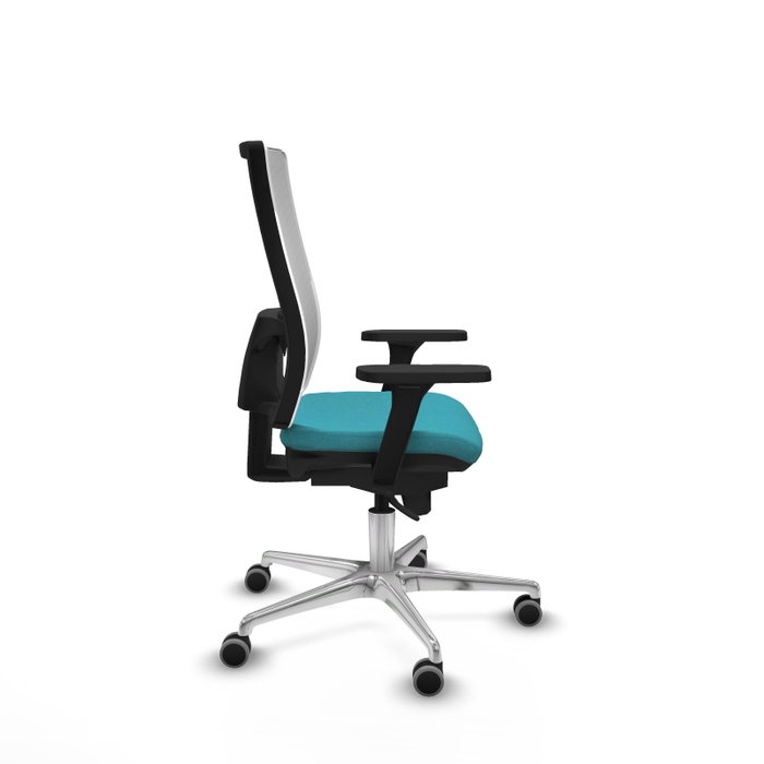 PIQUERAS Y CRESPO Silla de oficina Horna con mecanismo Sincro, Turquesa y Blanco PIQUERAS Y CRESPO Silla de oficina Horna con mecanismo Sincro, Turquesa y Blanco