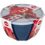 Emsa Juego de 3 cuencos para mezclar Prep & Bake con tapa, colourful