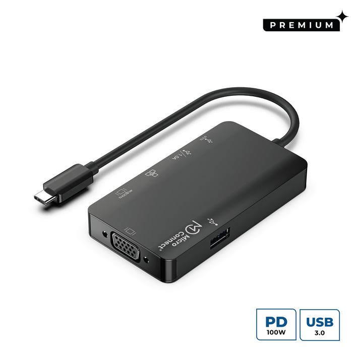 MicroConnect Estación de acoplamiento USB-C Premium con HDMI, VGA y RJ45 MicroConnect Estación de acoplamiento USB-C Premium con HDMI, VGA y RJ45