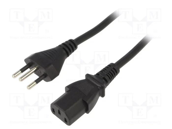 SUNNY Cable de alimentación H05VV-F 3x0,75mm2 1,8m negro SUNNY Cable de alimentación H05VV-F 3x0,75mm2 1,8m negro