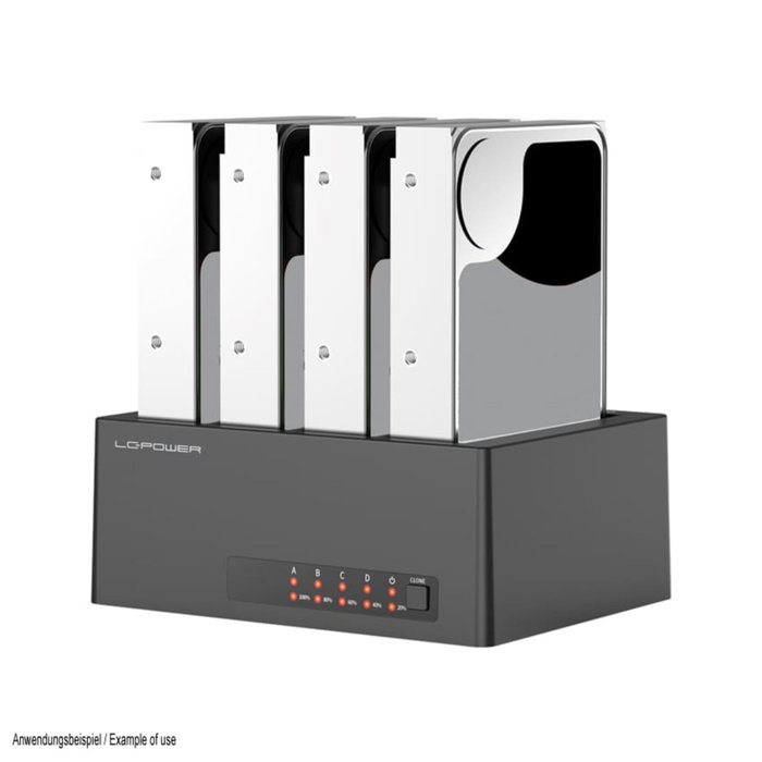 LC-Power LC-DOCK-U3-4B-V2 HDD Docking Station LC-Power LC-DOCK-U3-4B-V2 HDD Docking Station