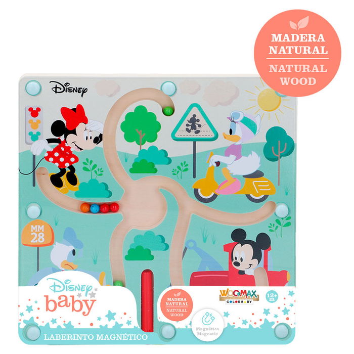 WOOMAX Laberinto Magnético Baby Disney Madera +12 meses 23x23cm WOOMAX Laberinto Magnético Baby Disney Madera +12 meses 23x23cm