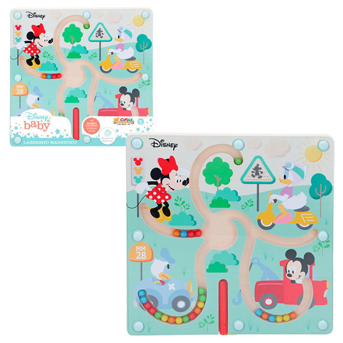 WOOMAX Laberinto Magnético Baby Disney Madera +12 meses 23x23cm WOOMAX Laberinto Magnético Baby Disney Madera +12 meses 23x23cm