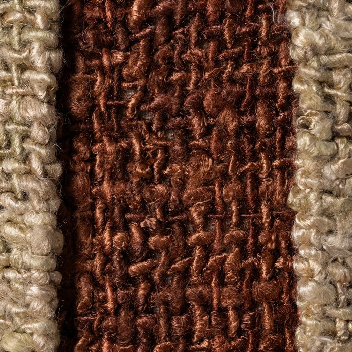 Ixia Cojín Beige-Teja Viscosa-Algodón 30 x 50 cm
