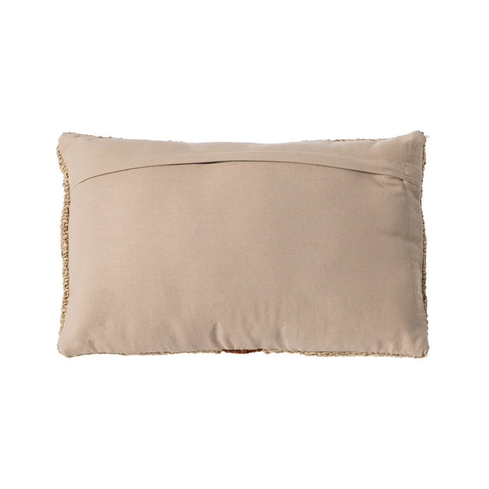 Ixia Cojín Beige-Teja Viscosa-Algodón 30 x 50 cm