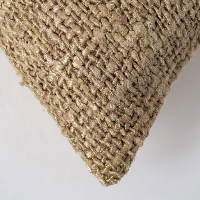 Ixia Cojín Beige-Teja Viscosa-Algodón 30 x 50 cm