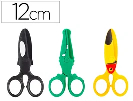 Liderpapel Tijera de 12 cm para papel, cartón y pasta de modelar