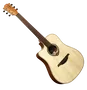 LAG Guitarra Electro-Acustica Dreadnought Cutaway Natural Zurdos Tapa Abeto Engelmann Macizo