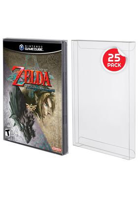 Evoretro Pack de 25 Protectores PET 0,40 mm para Gamecube, Xbox 360, Wii, PS2 y DVD