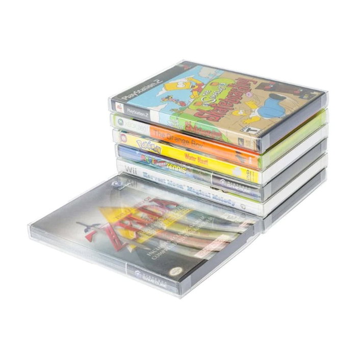 Evoretro Pack de 25 Protectores PET 0,40 mm para Gamecube, Xbox 360, Wii, PS2 y DVD Evoretro Pack de 25 Protectores PET 0,40 mm para Gamecube, Xbox 360, Wii, PS2 y DVD