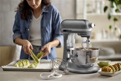Kitchenaid Robot de Cocina Heavy Duty 5KSM55SXX 5.2L Plata Oscuro