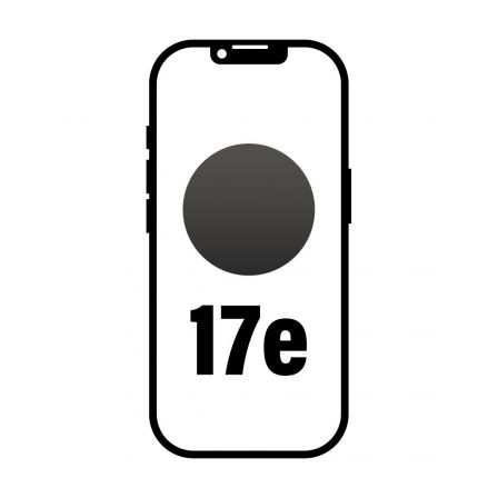 Apple iPhone 17e Smartphone 256GB 6.1" Negro 5G, Chip A19, Cámara Fusion 48 MP, Resistente Ceramic Shield 2, USB-C, Carga Inalámbrica MagSafe, iOS 26 Apple iPhone 17e Smartphone 256GB 6.1" Negro 5G, Chip A19, Cámara Fusion 48 MP, Resistente Ceramic Shield 2, USB-C, Carga Inalámbrica MagSafe, iOS 26