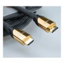 ROLINE Cable HDMI 4K Premium Ultra HD con Ethernet, 1 m, Negro/Oro
