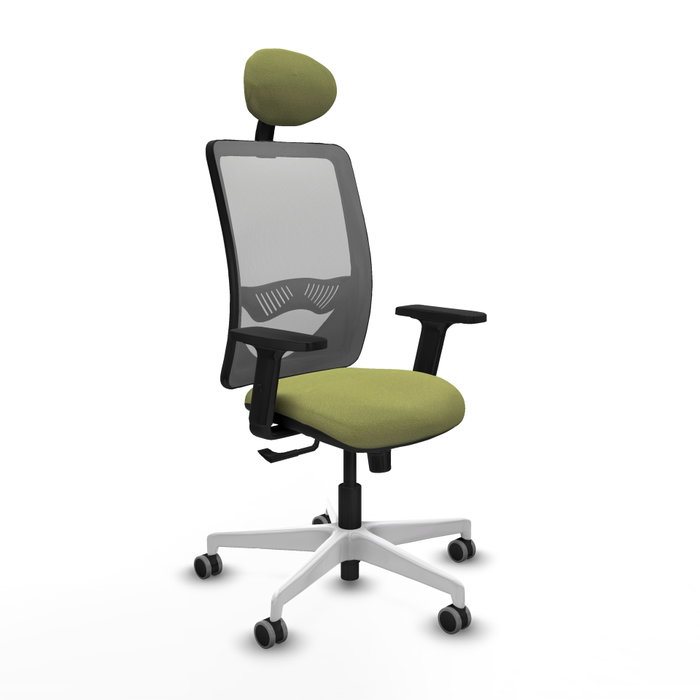 PIQUERAS Y CRESPO Silla de oficina Zulema con mecanismo Sincro, Verde oliva y Gris PIQUERAS Y CRESPO Silla de oficina Zulema con mecanismo Sincro, Verde oliva y Gris