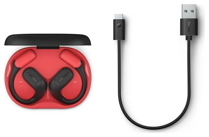 Philips TAA6709BK/00 Auriculares Deportivos Bluetooth Negros y Rojos Philips TAA6709BK/00 Auriculares Deportivos Bluetooth Negros y Rojos