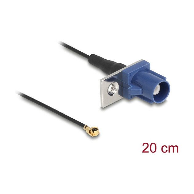 DeLOCK 90727 Cable de antena coaxial FAKRA C a MHF1 de 0,2 m