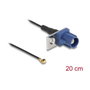 DeLOCK 90727 Cable de antena coaxial FAKRA C a MHF1 de 0,2 m