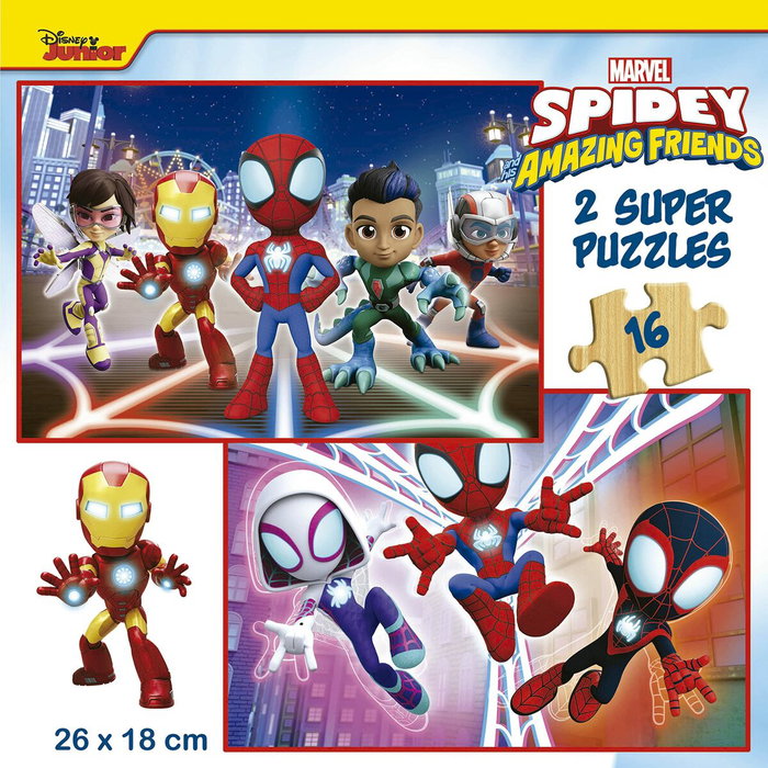 Educa Puzzle 2X16 piezas Spidey & His Amazing Friends Educa Puzzle 2X16 piezas Spidey & His Amazing Friends