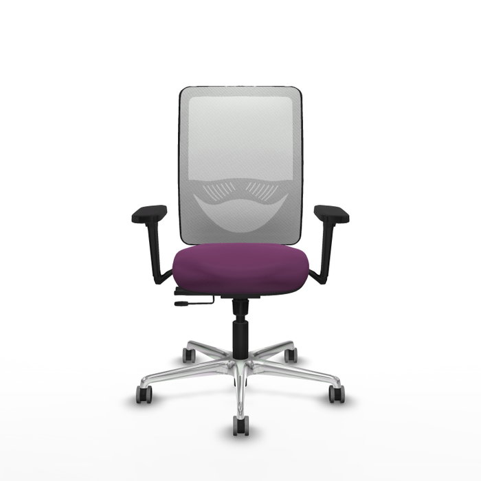 PIQUERAS Y CRESPO Silla de oficina Zulema Morado y Blanco