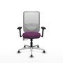PIQUERAS Y CRESPO Silla de oficina Zulema Morado y Blanco
