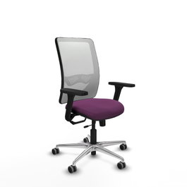 PIQUERAS Y CRESPO Silla de oficina Zulema Morado y Blanco