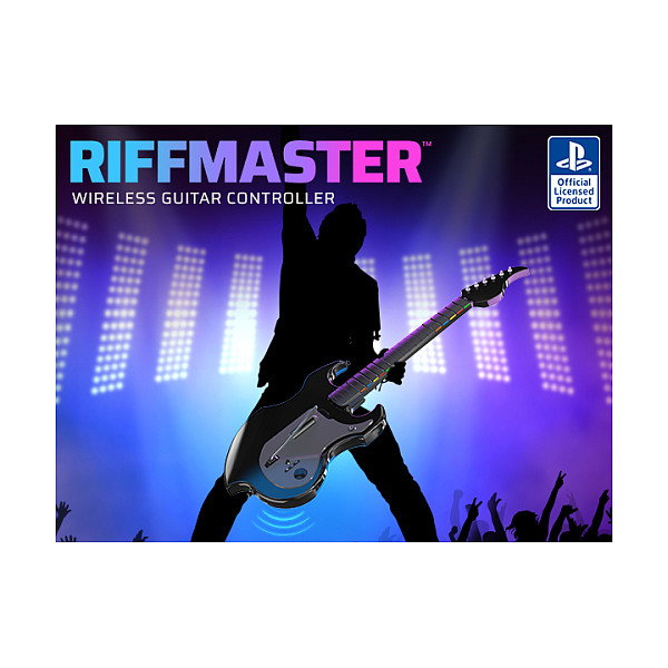 PDP Guitarra Inalámbrica Riffmaster PDP1717630706377 para PlayStation 4, PlayStation 5 y PC - Negra