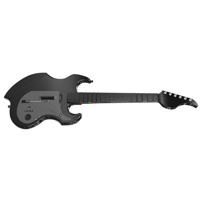 PDP Guitarra Inalámbrica Riffmaster PDP1717630706377 para PlayStation 4, PlayStation 5 y PC - Negra