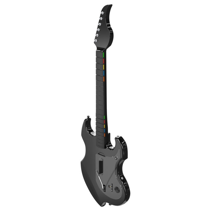 PDP Guitarra Inalámbrica Riffmaster PDP1717630706377 para PlayStation 4, PlayStation 5 y PC - Negra
