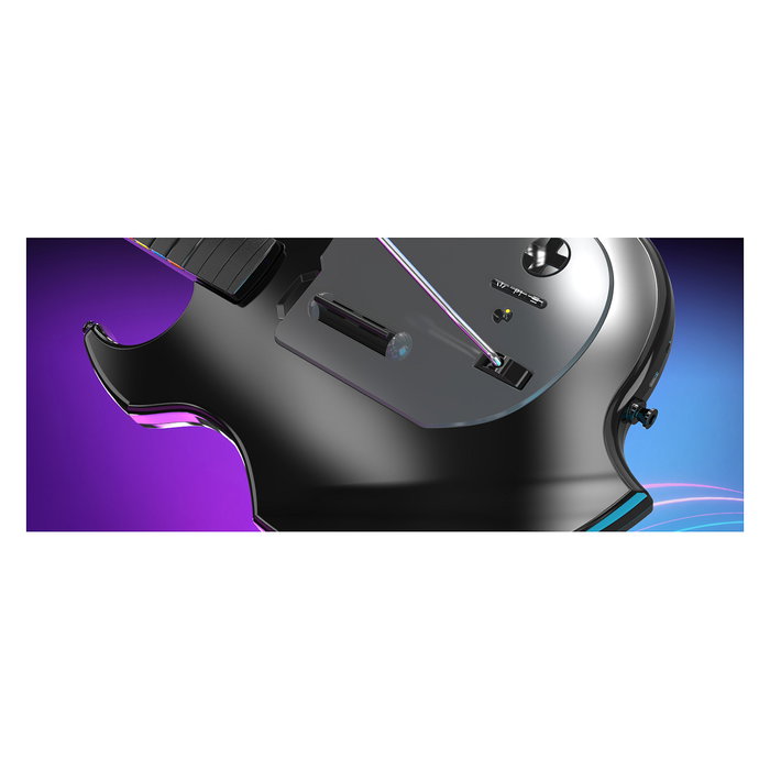 PDP Guitarra Inalámbrica Riffmaster PDP1717630706377 para PlayStation 4, PlayStation 5 y PC - Negra