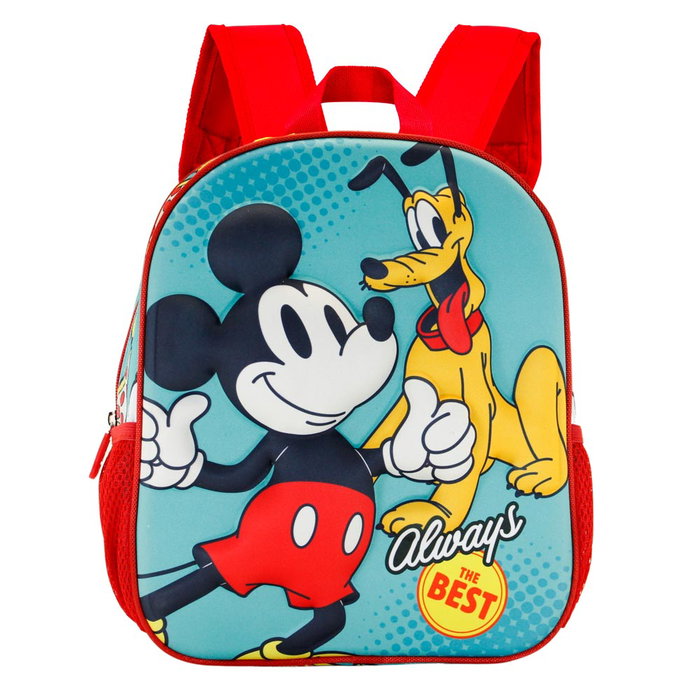 Mochila 3D Pequeña Best Disney Mickey Mouse Verde