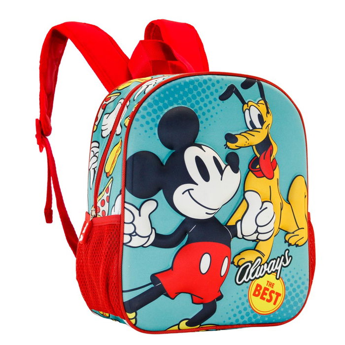 Mochila 3D Pequeña Best Disney Mickey Mouse Verde