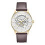 Kenneth Cole KCWGX0057901 Reloj Automático con Caja Dorada y Correa de Cuero Marrón