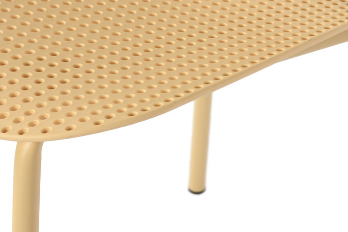 DKD Home Decor Silla PP Metal Amarilla Apilable DKD Home Decor Silla PP Metal Amarilla Apilable