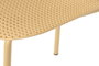 DKD Home Decor Silla PP Metal Amarilla Apilable