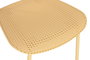 DKD Home Decor Silla PP Metal Amarilla Apilable