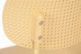 DKD Home Decor Silla PP Metal Amarilla Apilable