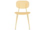 DKD Home Decor Silla PP Metal Amarilla Apilable