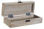 Joyero Indio DKD Home Decor Natural Blanco 11.5 x 9 x 27 cm Set de 2
