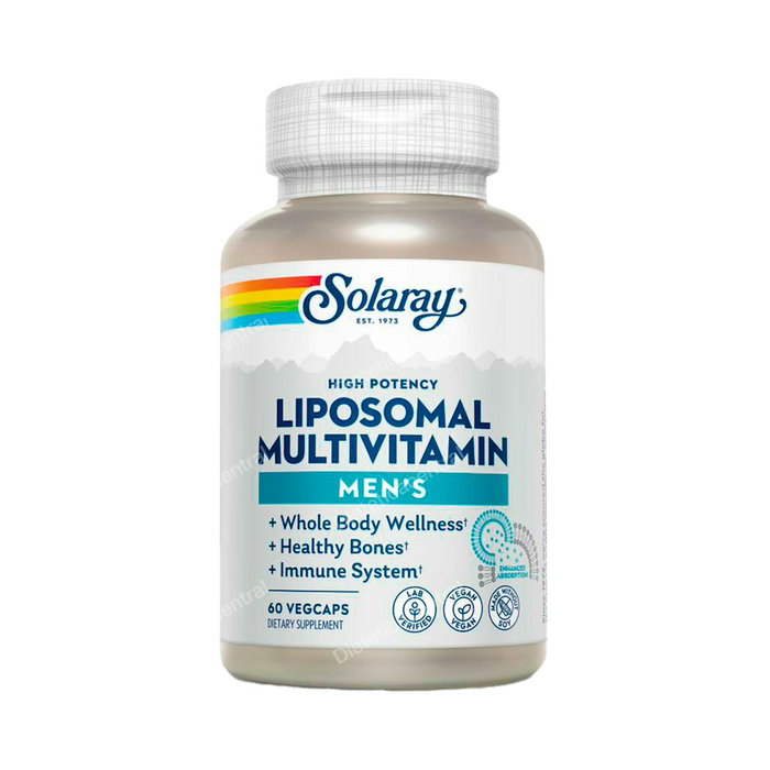 SOLARAY Solaray Liposomal Multivitamin Mens Multivitamina Liposomal para Hombres 60 Cápsulas Vegetales SOLARAY Solaray Liposomal Multivitamin Mens Multivitamina Liposomal para Hombres 60 Cápsulas Vegetales