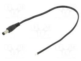 POS Cable de alimentación plano 2x0,5mm2 0,25m DC 5,5/2,5